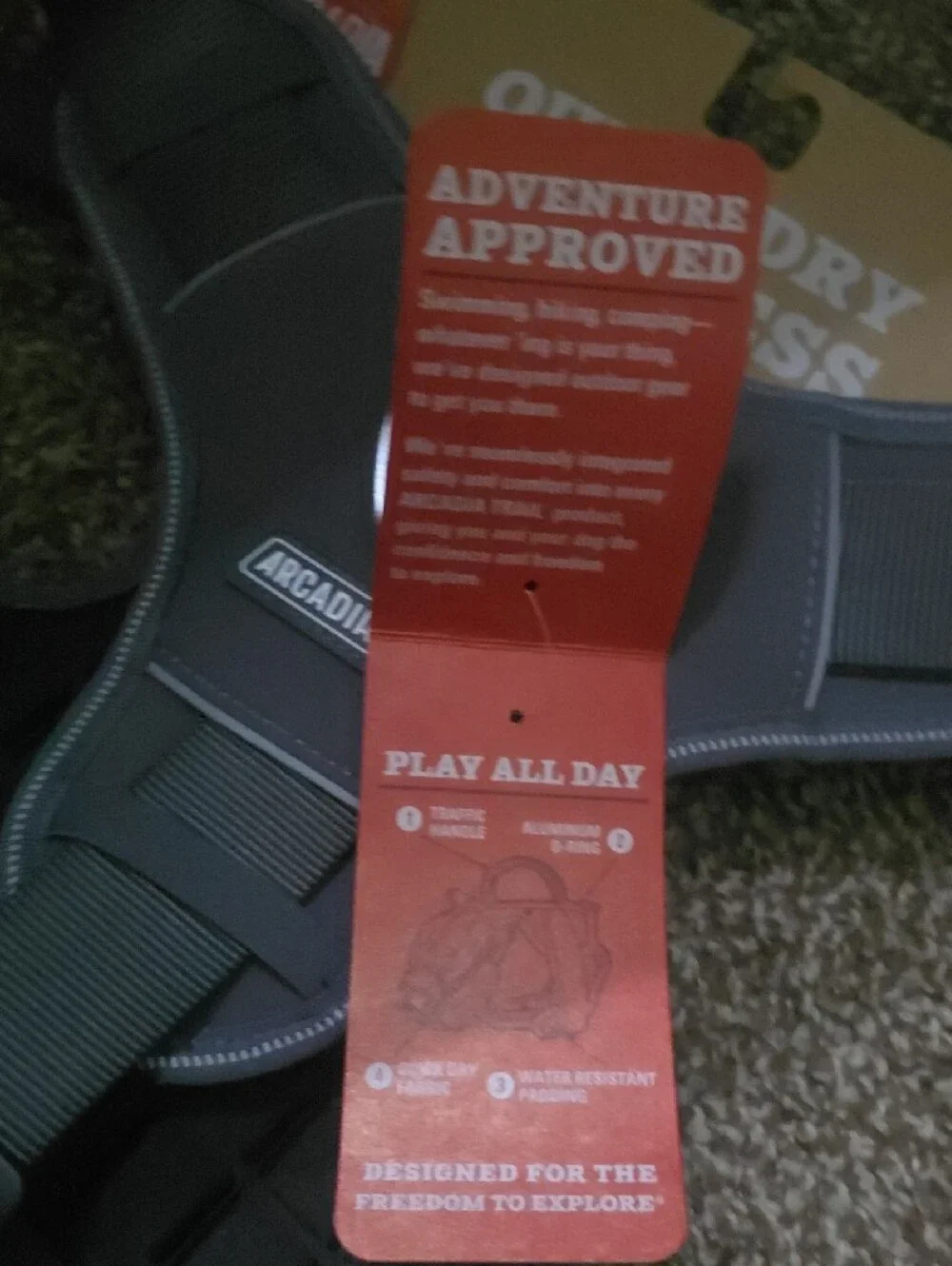 Arcadia Trail QUICK-DRY Harness in Reflective Gray/ Black XLARGE NWT